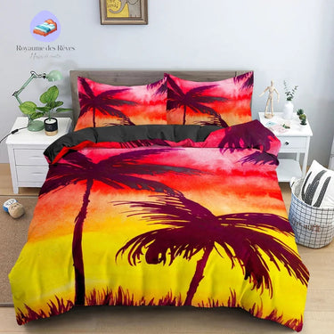 Housse de Couette Palmier Soirée